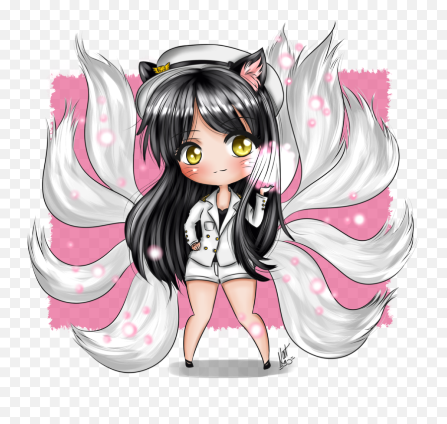 Lol Chibi Ahri Full Size Png Download Seekpng - Anime,Ahri Png