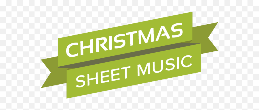 Christmas Sheet Music Downloads - Ribbon Music Png,Merry Christmas Logo