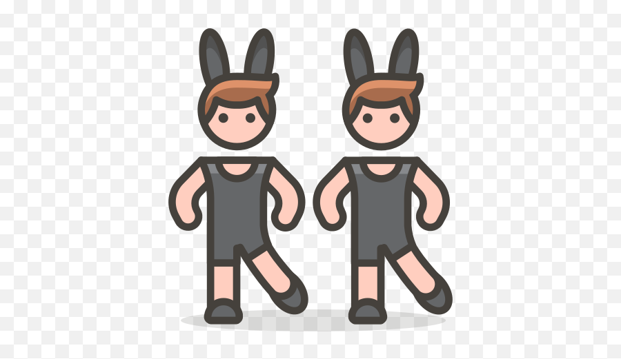 Men With Bunny Ears Free Icon Of 780 Vector Emoji - Clip Art Png,Bunny Ears Png