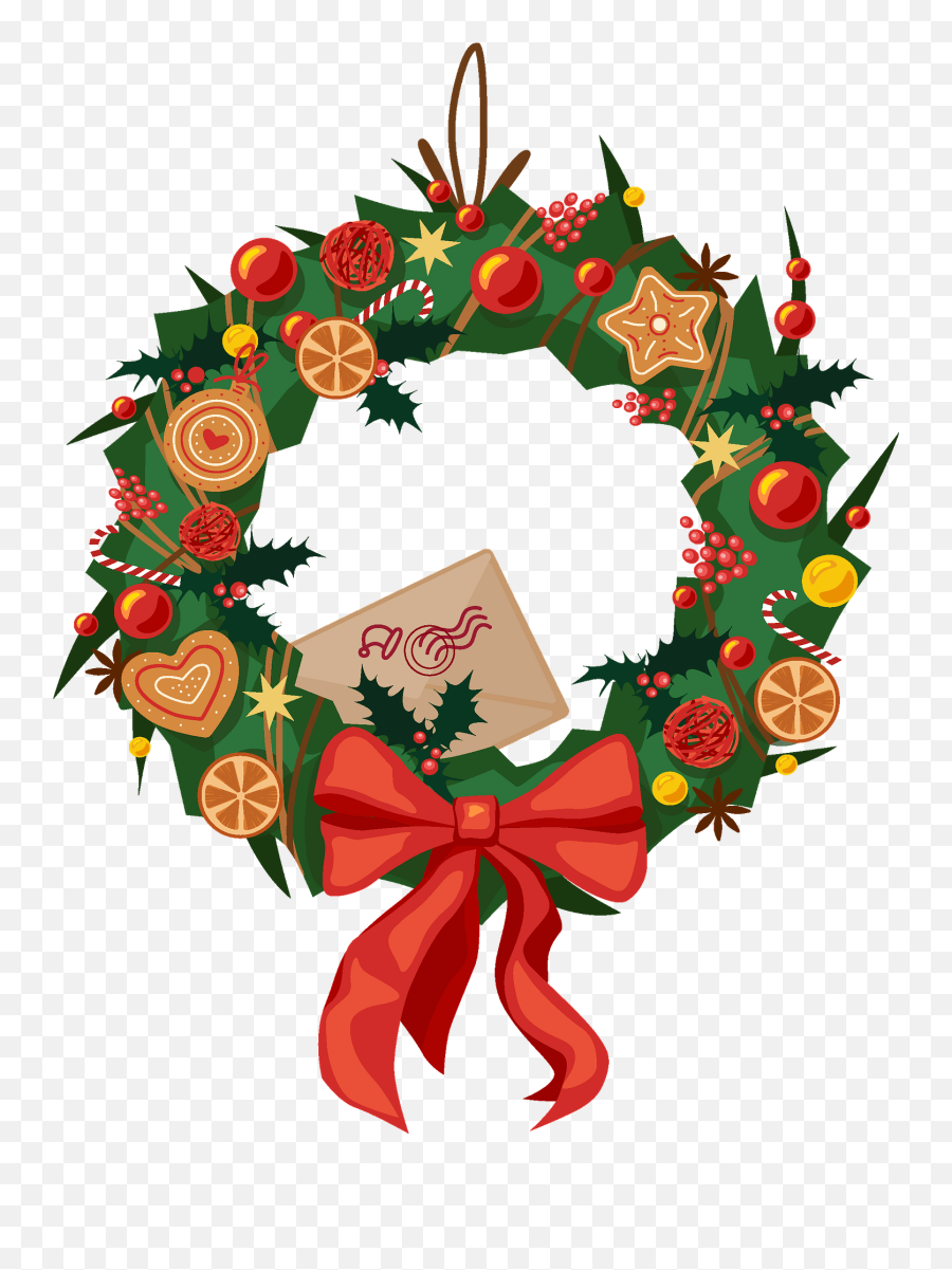 Christmas Wreath Clipart - Wreath Png,Wreath Transparent