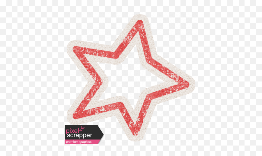 Lil Monster Red Star Outline Sticker Graphic By Sheila Reid - Emblem Png,Star Sticker Png