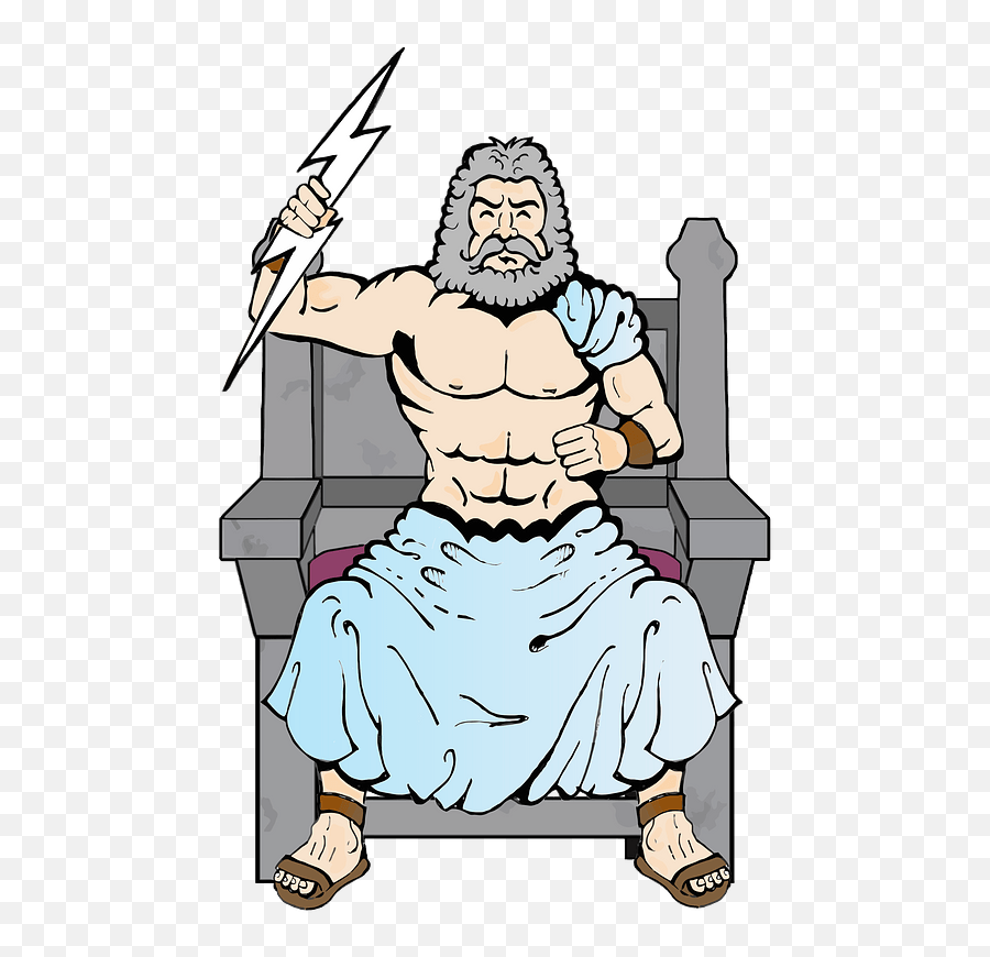 Zeus - Cronus Greek Mythology Cronus Clipart Transparent Png,Zeus Png