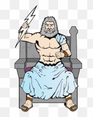 Zeus - Cronus Greek Mythology Cronus Clipart Transparent Png,Zeus Png