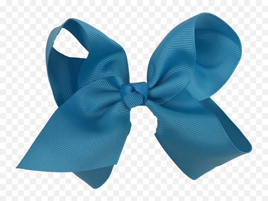 Blue Ribbon Bow Png - Chixx 4u201d Solid Basic Traditional Bow Bow,Blue Bow Png