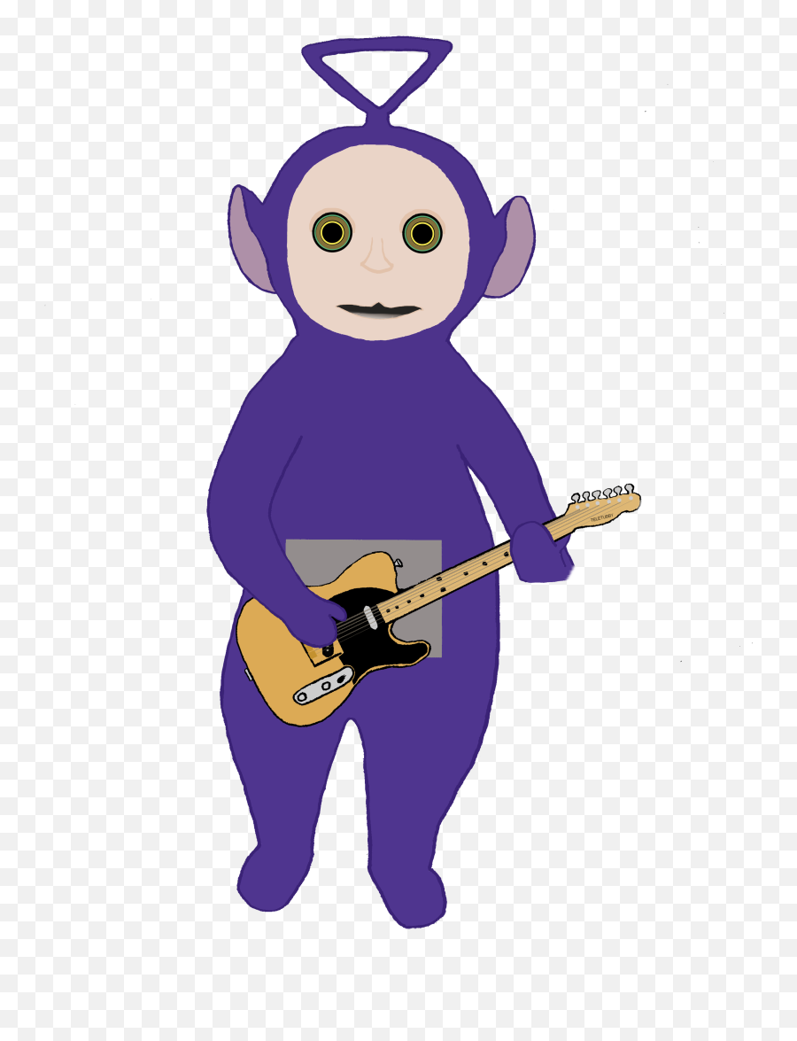 The Teletubby A Playing Telecaster Style Guitar - Fictional Character Png,Teletubbies Png