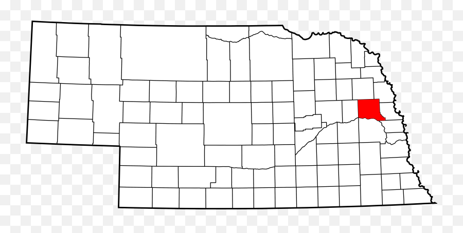 Map Of Nebraska Highlighting Dodge - Polk County Nebraska Map Png,Nebraska Png