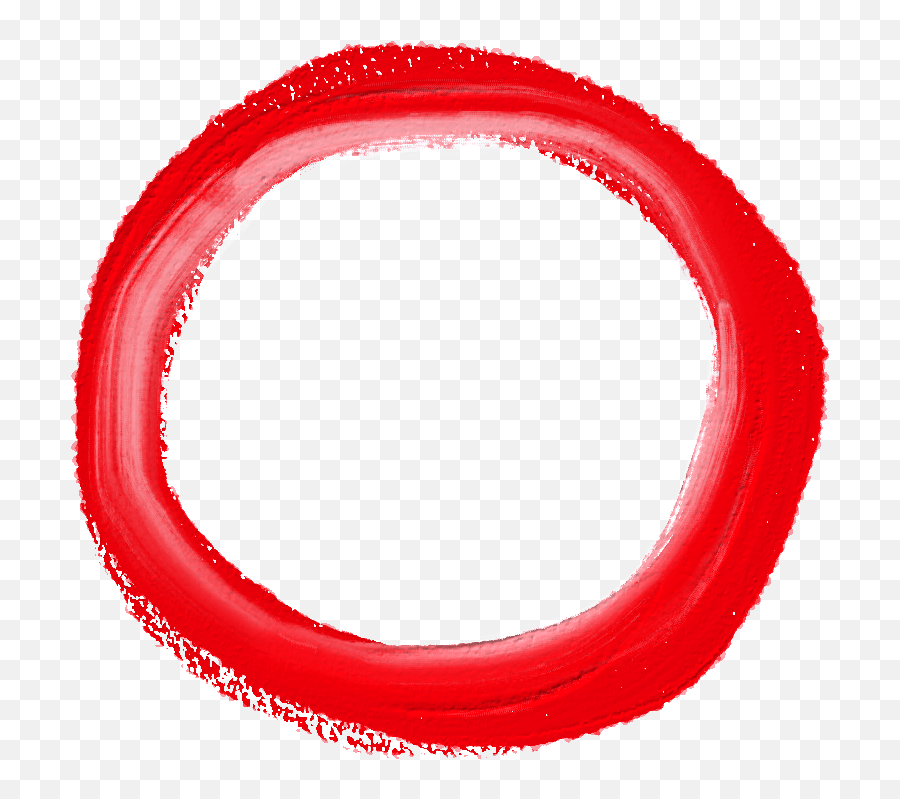 Red Brush Stroke Png - Transparent Red Circle Frame Png,Brushstroke Png