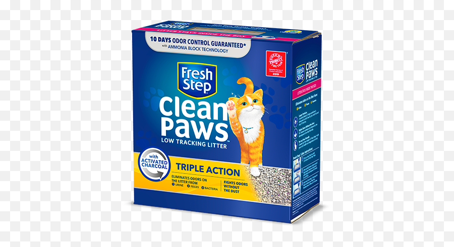 Clean Paws Triple Action Scented Litter - Cat Supply Png,Cat Paws Png