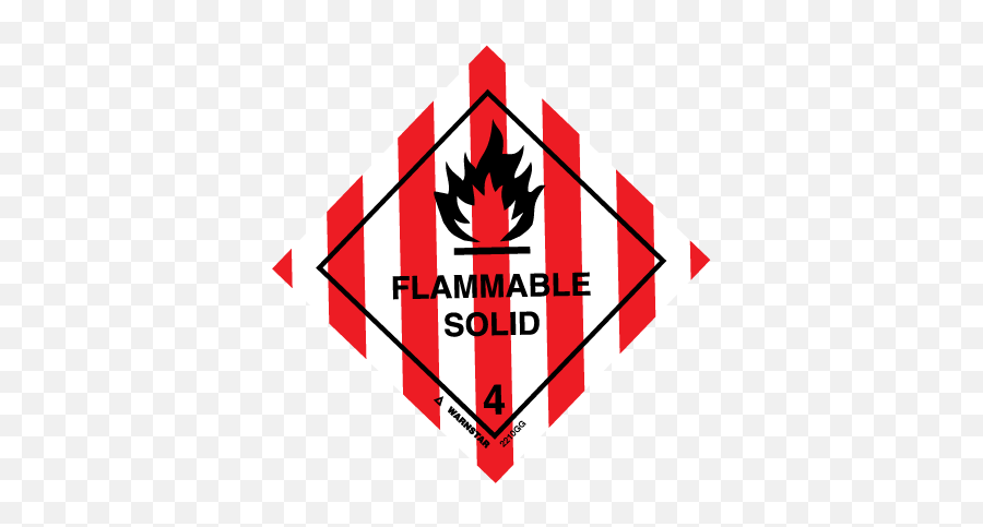 Hazard Labelling Symbol - Flammable Solid No Background Png,Hazard Logo