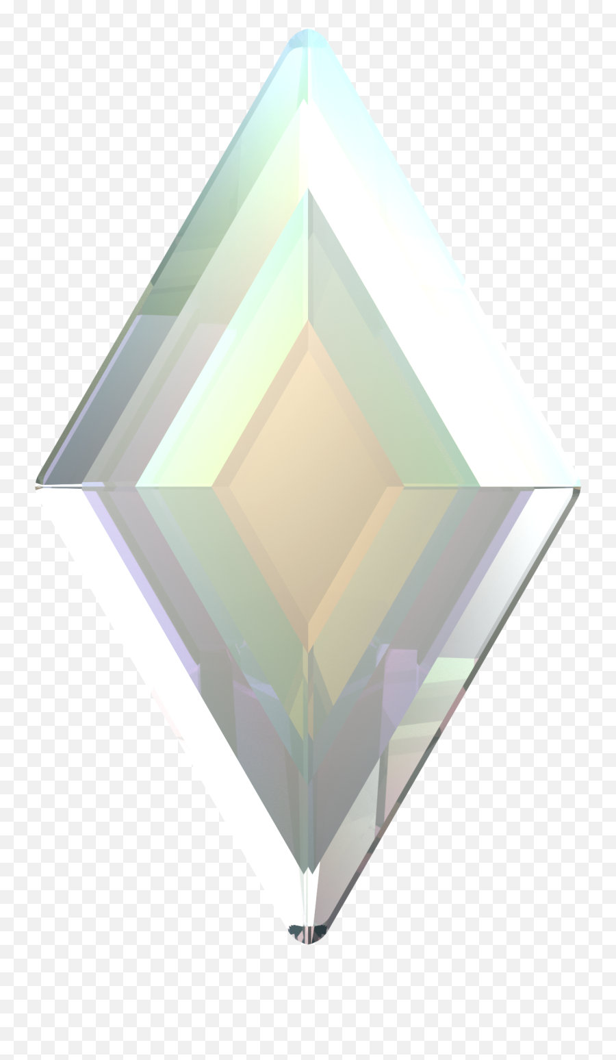 2773 Swarovski Flatback No Hotfix Diamond Shape - Diamond Shape Crystal Transparent Png,Diamond Png Shape