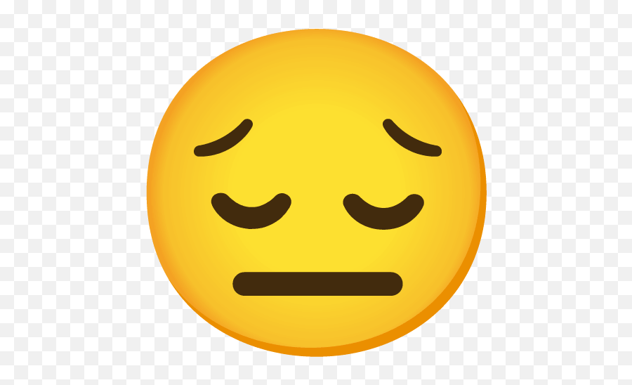 Pensive Face Free Icon Of Noto Emoji - Emoji Png,Pensive Emoji Transparent