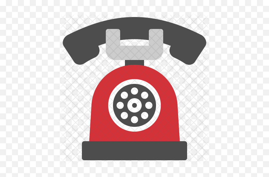 Free Retro Telephone Icon Of Flat Style - Corded Phone Png,Retro Phone Icon