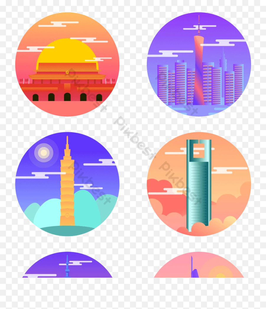 Building Icon In Major Cities Across The Country Ai Free - City Png,Bulding Icon