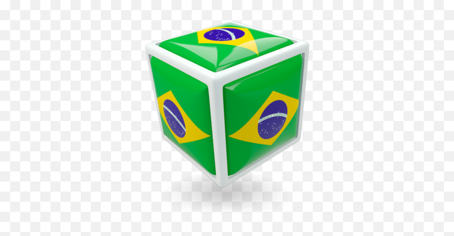 Cube Icon Illustration Of Flag Brazil - Flag Png,3d Cube Icon