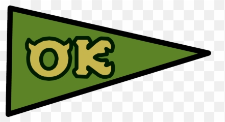 Green Pennant Png Picture - Monsters University Oozma Kappa Flag,Pennant Png