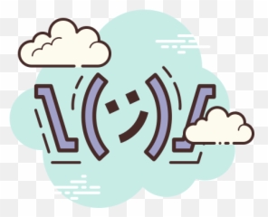 Shrug Emoticon - Docs Icon Aesthetic Clouds png