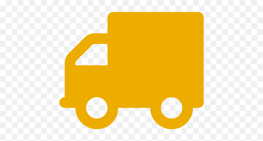 Yellow Truck And Delivery Icon Png Symbol - Truck Icon Png,Courier Icon