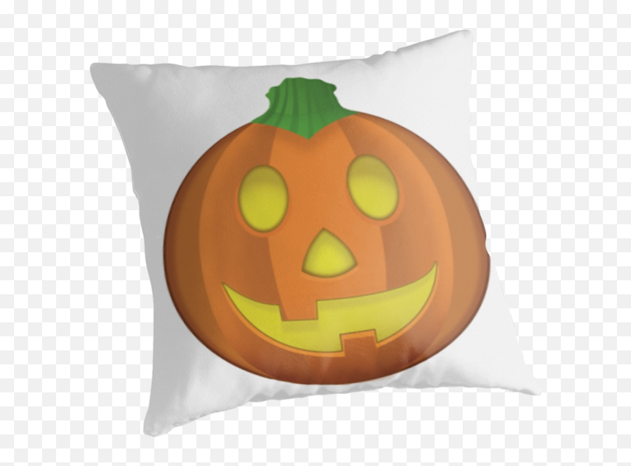Pumpkin Emoji Throw Pillows - Pumpkin Png,Pumpkin Emoji Transparent