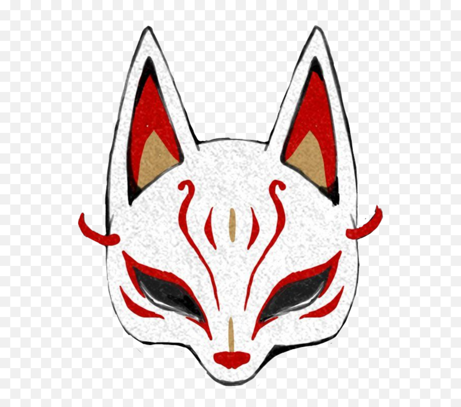 The Most Edited Foxgirl Picsart - Draw Kitsune Mask 3 4 Png,Kitsune Mask Icon