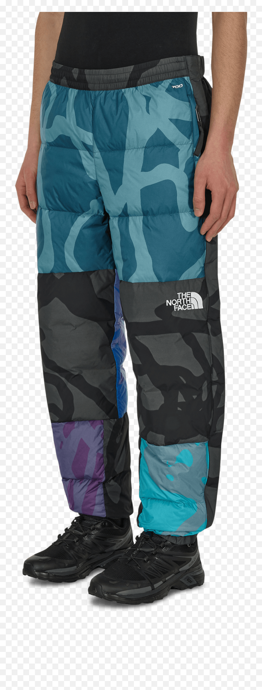 Kaws Retro 1996 Nuptse Pants Blue - Straight Leg Png,Nike Icon 6.5 Shorts