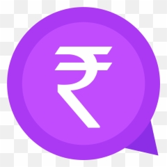 Rupee Icon Png Image Free Download - Indian Symbol Blue