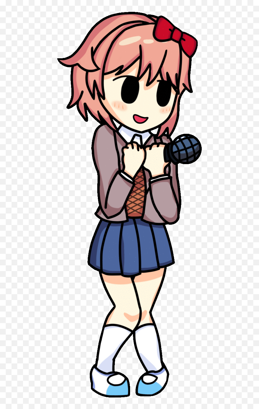 Sayori In Fnf Style Rddlc - Fnf Style Sayori Fnf Png,Lol Doom Bots Icon