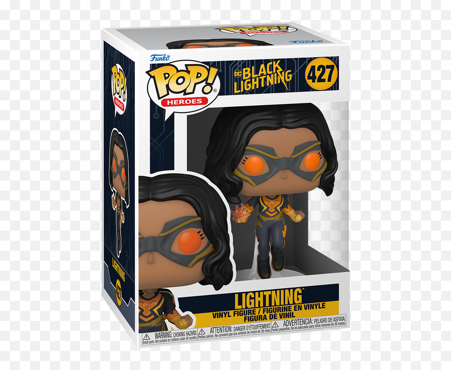 Funko Pop Heroes - Thunder Krakenu0027s Collection Black Lightning Funko Pop Lightning Png,Overwatch Lightning Icon