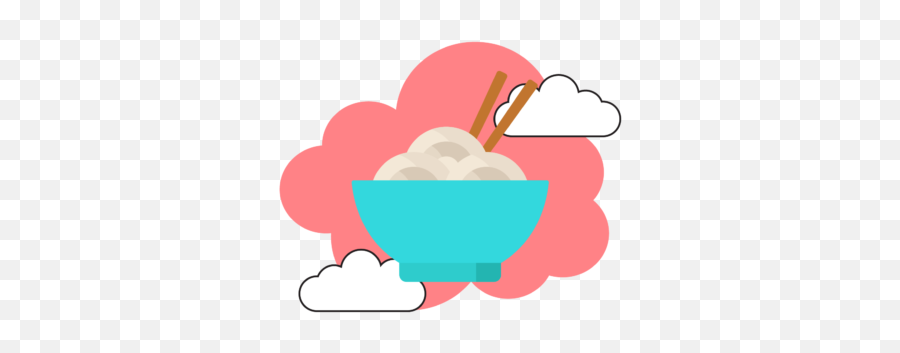 Food Noodle Icon Cloud Style Gráfico Por Samagata Creative - Language Png,Noodle Icon