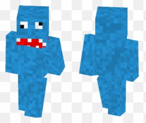 Download Cookie Monster With Moving Mouth Minecraft Skin - Minecraft Dark Archer Skin Png,Cookie Monster Png