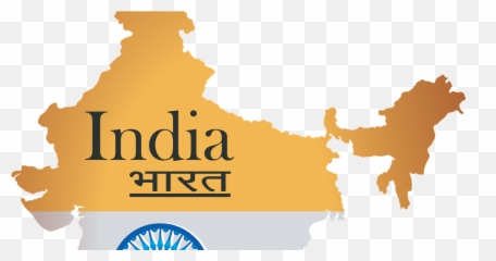 Map Of India With Flag Colors Hd Png Vector Images Ping Files - Map Png Format India Png,India Map Png