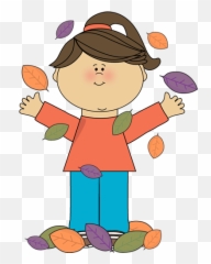 File Mob Png V30 Photos Girl Autumn - Kid In Fall Clipart,Mob Png