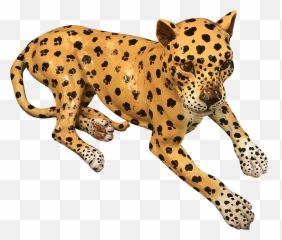 Drawn Cheetah Filigree Cross - Cheetah Full Size Png Animal Figure,Cheetah Png