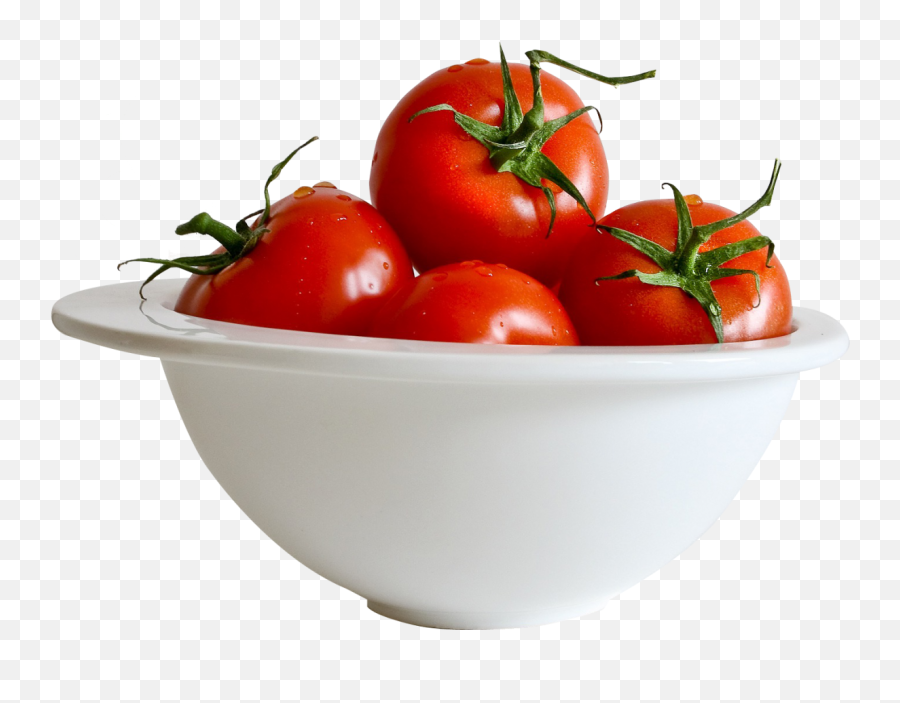 Tomato In Bowl Png Image - Tomato On Plate Transparent,Bowl Png