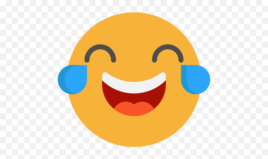 Emoticons Icon Myiconfinder - Laugh Face Transparent Background Png,Happy Face Transparent Background