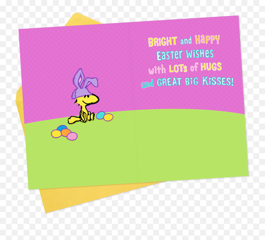 Snoopy And Woodstock Easter Card For - Cartoon Png,Grandma Png