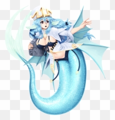 Download Hd Fictional Character Mythical Creature Anime - Anime Sea Monster Girl Png,Sea Monster Png