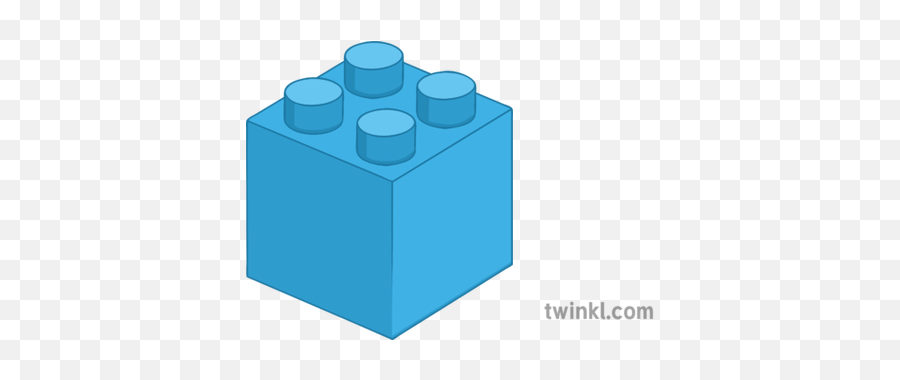 2x2 Lego Block Blue Maths Secondary Illustration - Twinkl Box Png,Lego Block Png