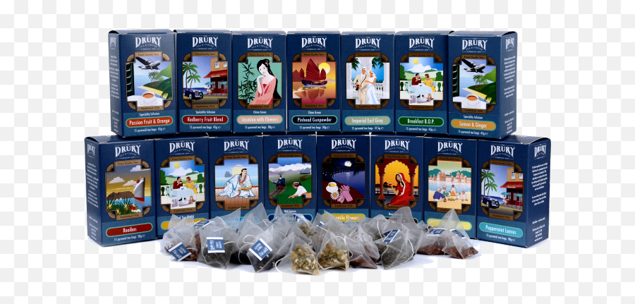 Download Drury Pyramid Tea Bags - Pyramid Tea Bags Brands Drury Pyramid Tea Bags Png,Tea Bag Png