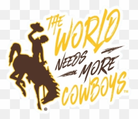 Cowboys Perfect Cut Decal - World Needs More Wyoming png