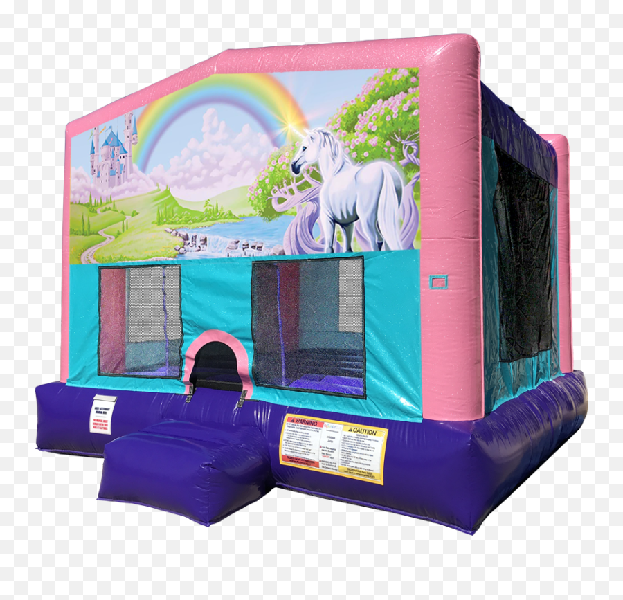 Rainbow Unicorn Png - Peppa Pig Bounce House,Bounce House Png