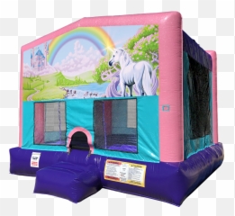 Rainbow Unicorn Png - Peppa Pig Bounce House,Bounce House Png