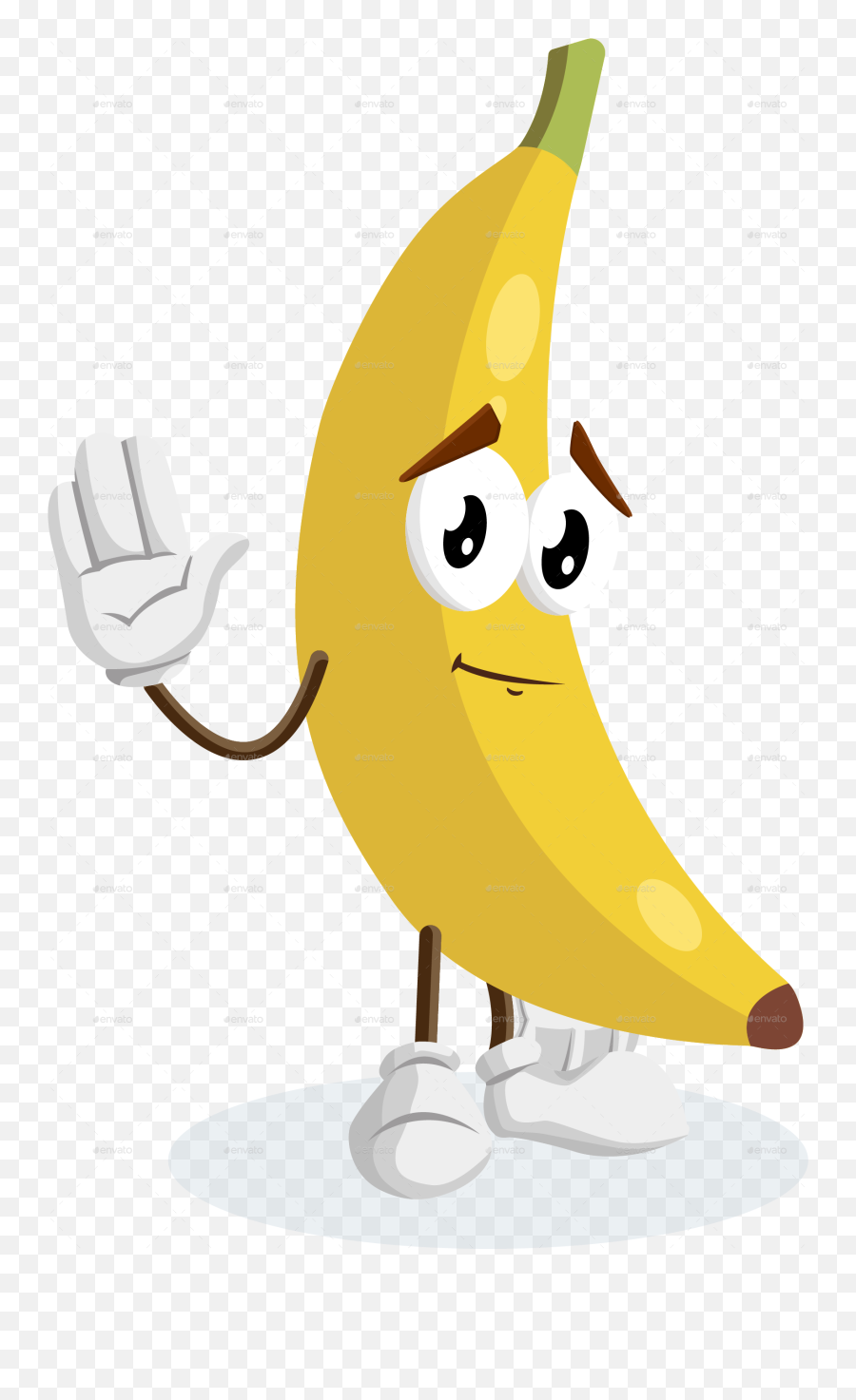 Banana Mascot - Fruit Goodbye Png,Bananas Png