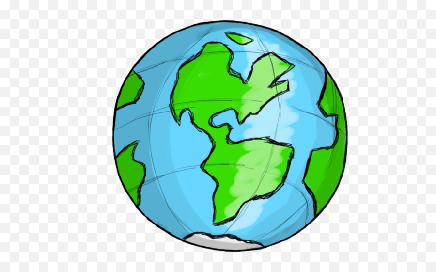 Globe Clip Art Png Transparent - Earth Globe Cartoon Transparent Background,Globe Clipart Png