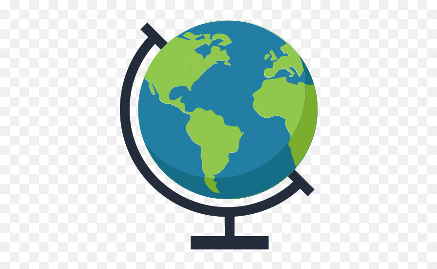 Download Globe - Globe Flat Design Png,Flat Earth Png