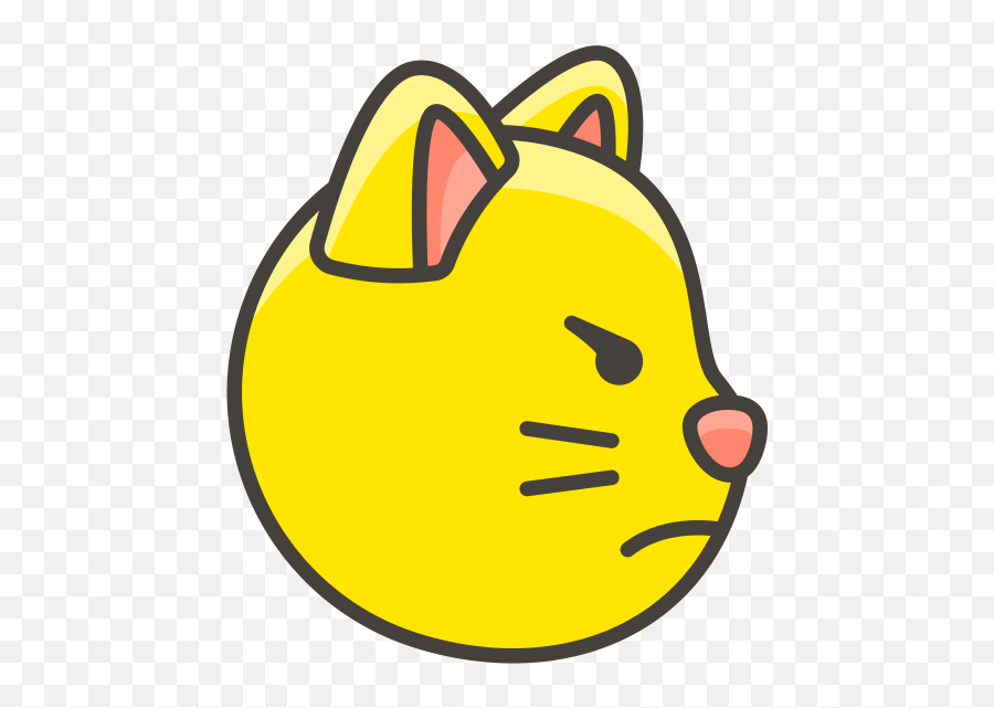 Pouting Cat Face Emoji Png Transparent - Icon,Kissing Emoji Png
