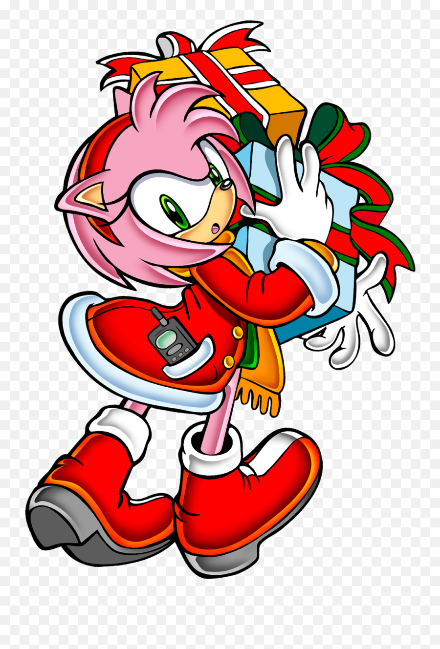 Xmas Amy Sonic Adventure Rose - Amy Rose Sonic Adventure Style Png,Amy Rose Png