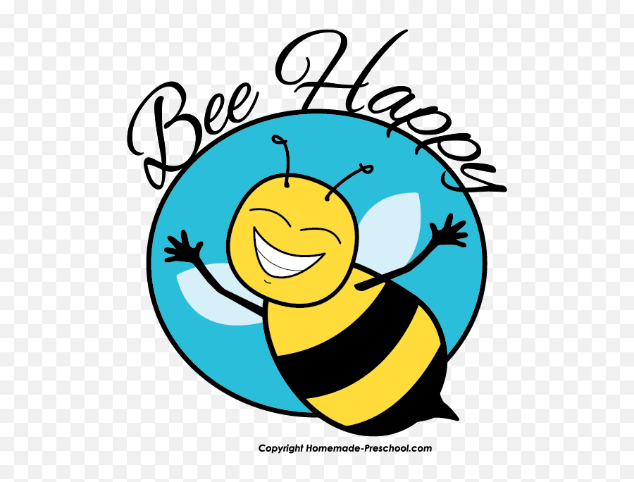 Bee Clipart Png - Bee In Circle,Bee Clipart Png