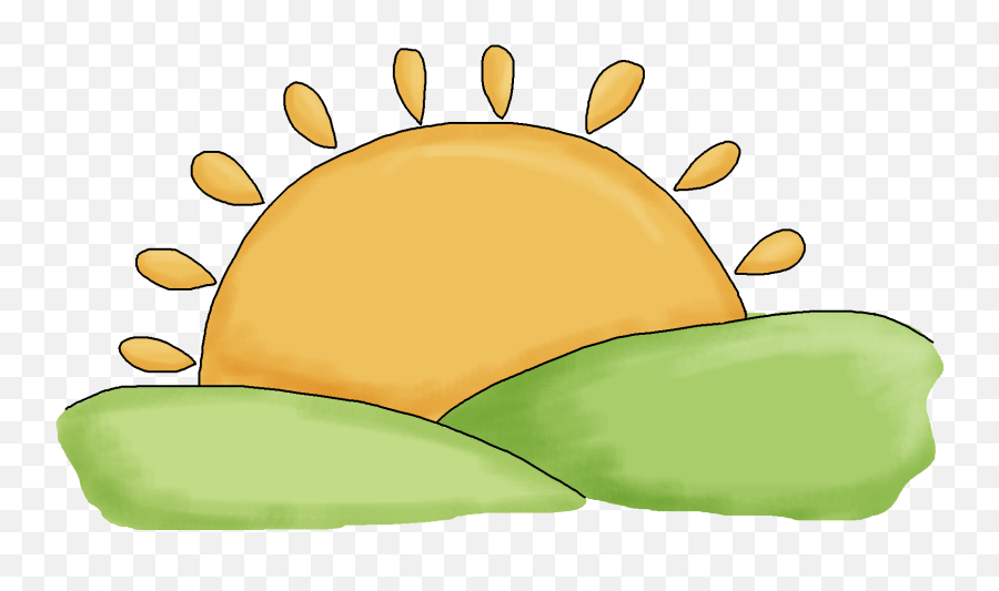 Sunrise Clipart Transparent - Sunrise Clipart Full Size Clipart Cartoon Sunrise Png,Sunrise Png