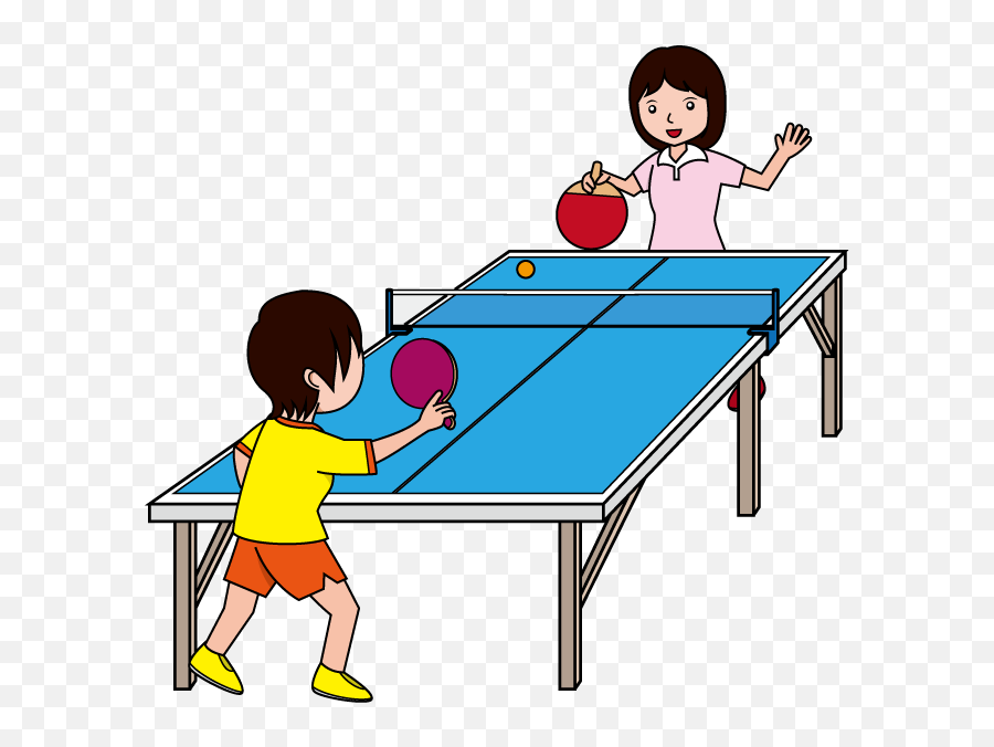 Sports Clipart Table Tennis Transparent - Playing Table Tennis Clipart Png,Ping Pong Png