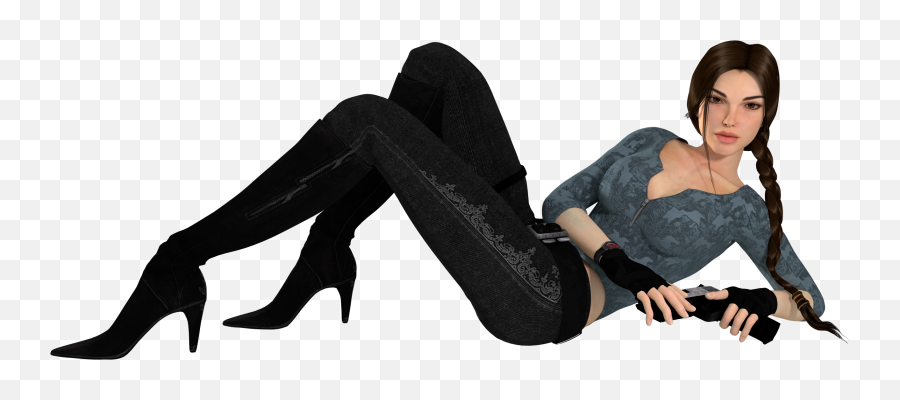 Tomb Raider - Lara Croft In High Heels Png,Lara Croft Png